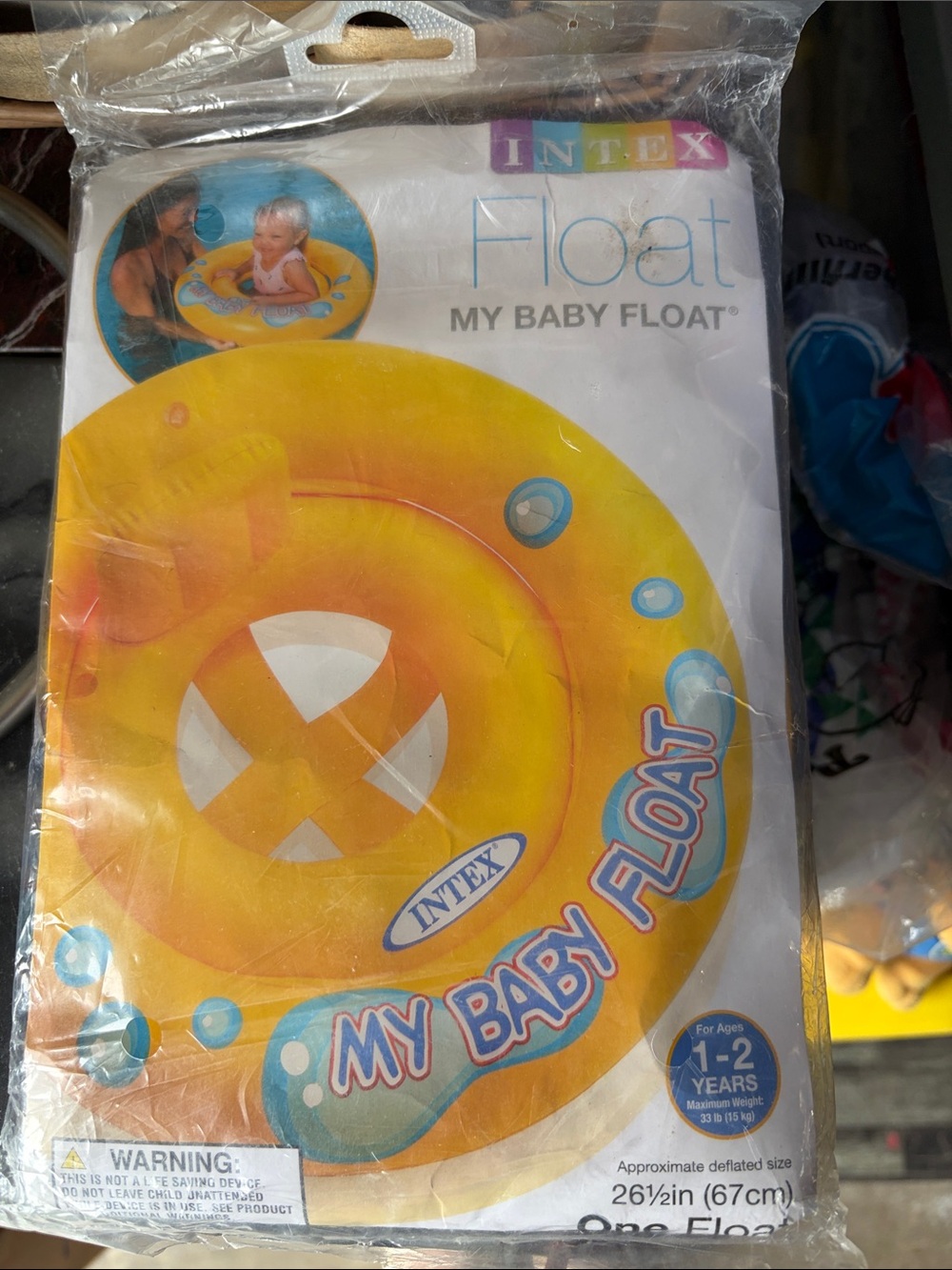 Intex My Baby Float - Yellow Baby Swim Ring